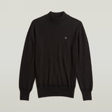G-STAR Outlet Core Mock Knitted Sweater Black
