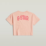 G-STAR Outlet Camiseta Loose Cropped para Niñas Rosa
