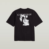 G-STAR Outlet Industry Back Graphic Boxy T-Shirt Black