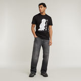G-STAR Outlet Hair Illustration T-Shirt Black