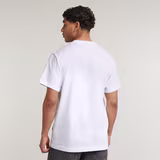 G-STAR Outlet Illustration Leg Loose T-Shirt White