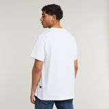 G-STAR Outlet Boots Illustration Loose T-Shirt White