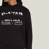 G-STAR Outlet Sudadera Originals Hooded Negro