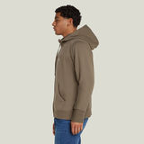 G-STAR Outlet Chaqueta Logo Hooded Zip Thru Marrón