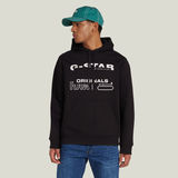 G-STAR Outlet Sudadera Originals Hooded Negro
