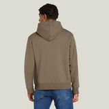 G-STAR Outlet Chaqueta Logo Hooded Zip Thru Marrón