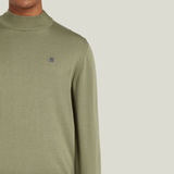 G-STAR Outlet Jersey Core Mock Knitted Verde