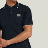G-STAR Outlet Polo Chest Logo Striped Azul oscuro