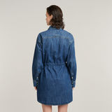 G-STAR Outlet Vestido Relaxed Drawcord Denim Azul intermedio
