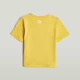 G-STAR Outlet Camiseta Slim Cropped para Niñas Amarillo