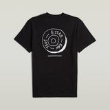 G-STAR Outlet Button Illustration T-Shirt Black