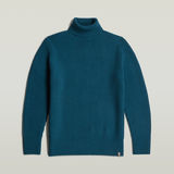 G-STAR Outlet Essential Turtle Knitted Sweater Medium blue