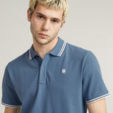 G-STAR Outlet Dunda Slim Stripe Polo Medium blue