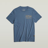 G-STAR Outlet Topography Chest Graphic Slim T-Shirt Medium blue