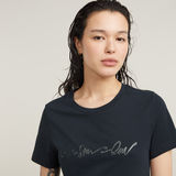 G-STAR Outlet G-Script Shiny Top Dark blue