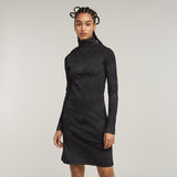 G-STAR Outlet Coated Rib Dress Black