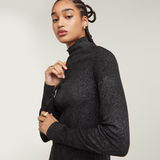 G-STAR Outlet Coated Rib Dress Black
