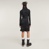 G-STAR Outlet Coated Rib Dress Black