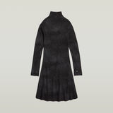 G-STAR Outlet Coated Rib Dress Black