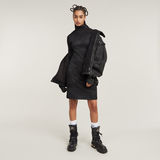 G-STAR Outlet Coated Rib Dress Black