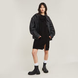 G-STAR Outlet Flock Print Sweater Dress Black