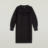 G-STAR Outlet Flock Print Sweater Dress Black
