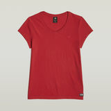 G-STAR Outlet Eyben Slim V- Neck Top Red