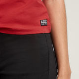 G-STAR Outlet Eyben Slim V- Neck Top Red
