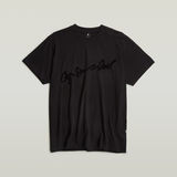 G-STAR Outlet Flock G-Script Loose T-Shirt Black