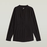 G-STAR Outlet Half Placket Top Black
