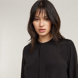 G-STAR Outlet Half Placket Top Black