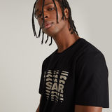 G-STAR Outlet Shattered Graphic T-Shirt Black