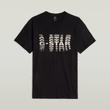 G-STAR Outlet Shattered Graphic T-Shirt Black