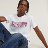 G-STAR Outlet Chain Logo T-Shirt White
