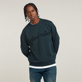 G-STAR Outlet Chenille G-Script Loose Sweater Dark blue