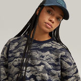 G-STAR Outlet Lace AOP Loose Sweater Multi color