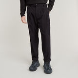 G-STAR Outlet Pantalones Pleated Tech Chino Relaxed Negro