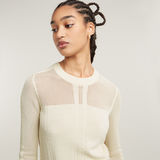 G-STAR Outlet Pointelle Knitted Sweater White