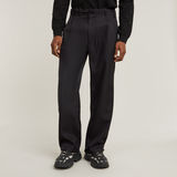 G-STAR Outlet Pleated Chino Relaxed Black