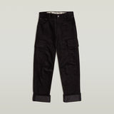 G-STAR Outlet Cargo Pants Cord 3D Boyfriend Black