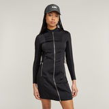 G-STAR Outlet Moto Fitted Dress Black