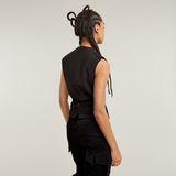 G-STAR Outlet Holiday Waistcoat Black