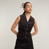 G-STAR Outlet Holiday Waistcoat Black