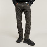 G-STAR Outlet Moto Cross Zip Slim Jeans Brown