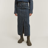 G-STAR Outlet Viktoria Moto Long Skirt Dark blue