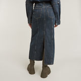 G-STAR Outlet Viktoria Moto Long Skirt Dark blue