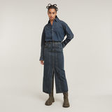 G-STAR Outlet Viktoria Moto Long Skirt Dark blue