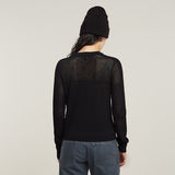 G-STAR Outlet Jersey Pointelle Negro