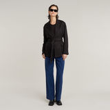G-STAR Outlet Belted Blazer Black