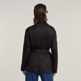 G-STAR Outlet Belted Blazer Black